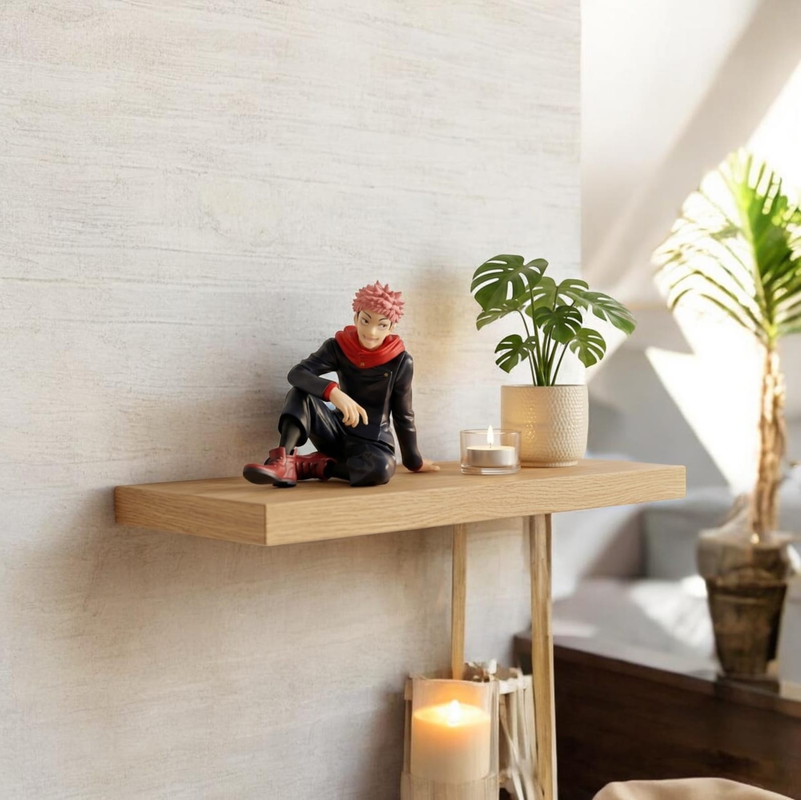 Anime figure on a Scandinavian windowsill